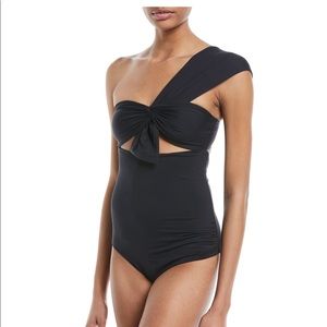 NWT Marysia Venice One-Shoulder Maillot Swimsuit